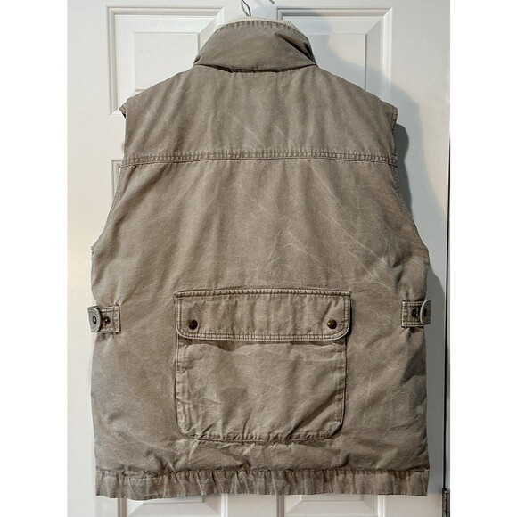 Eddie Bauer VINTAGE 80s Goose Down Vest Corduroy Collar Quilted Size Large - Picture 4 of 14